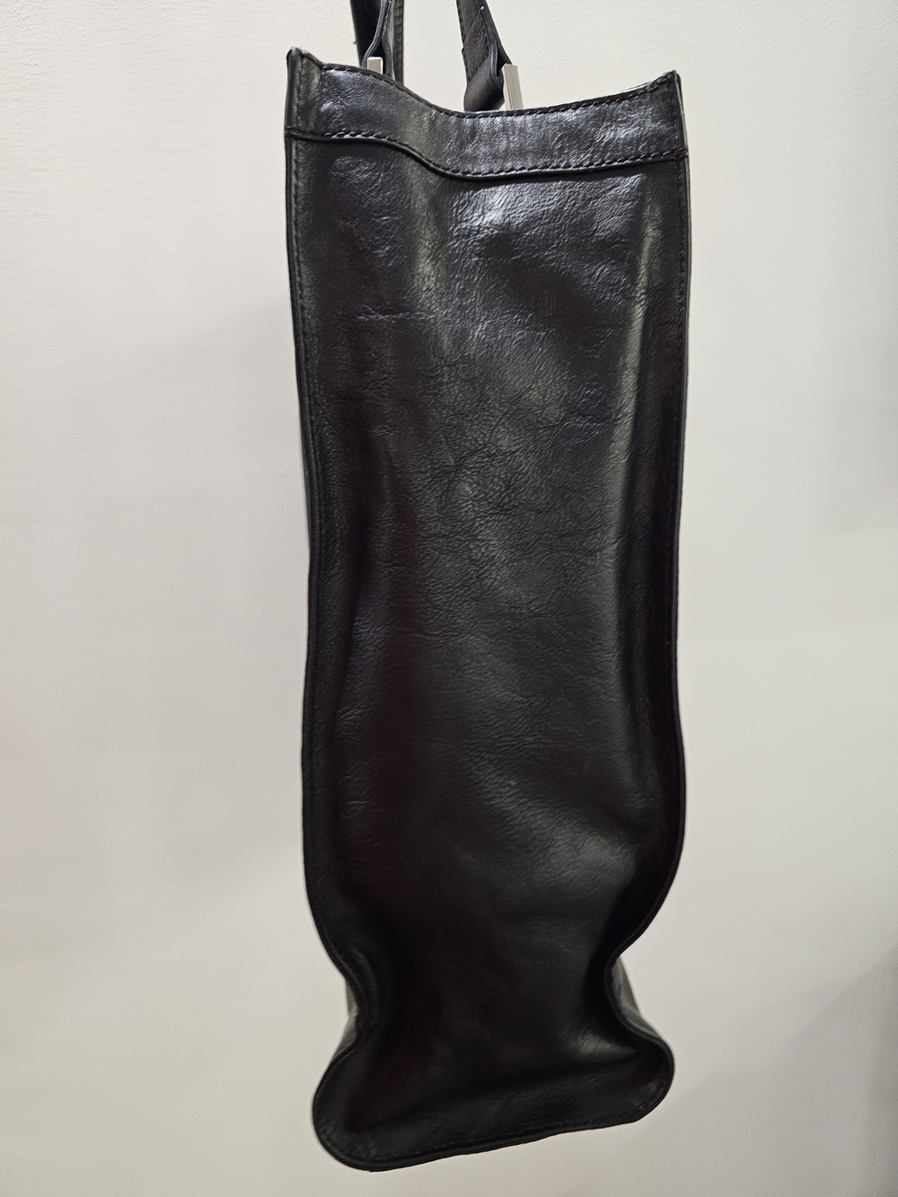 Jonathan Adler Black Full Leather Nixon Tote Bag With OG Dust Bag 9.5/10 - Picture 9 of 16
